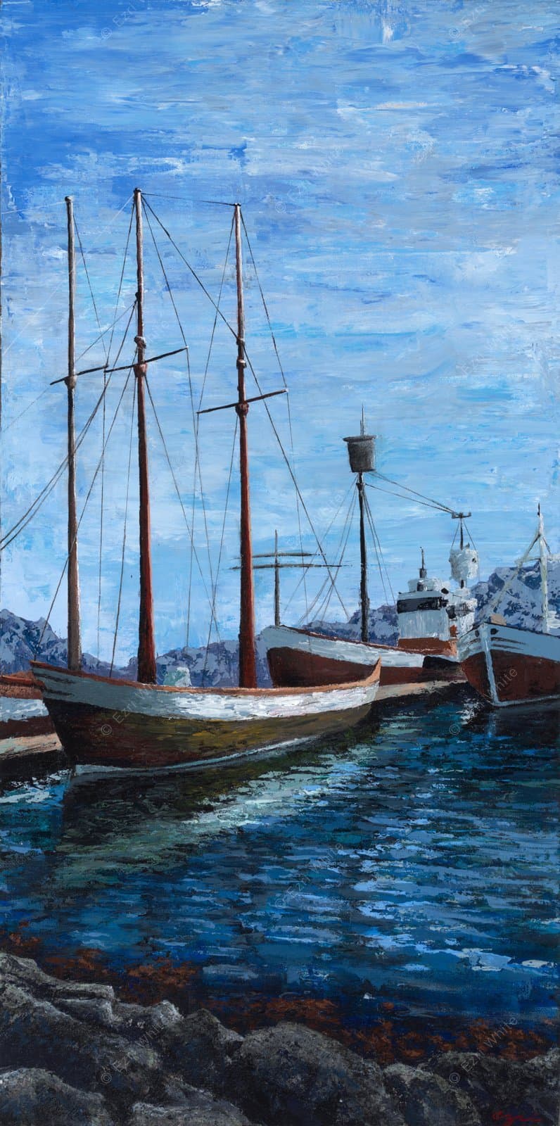 Akureyri Boats - Print