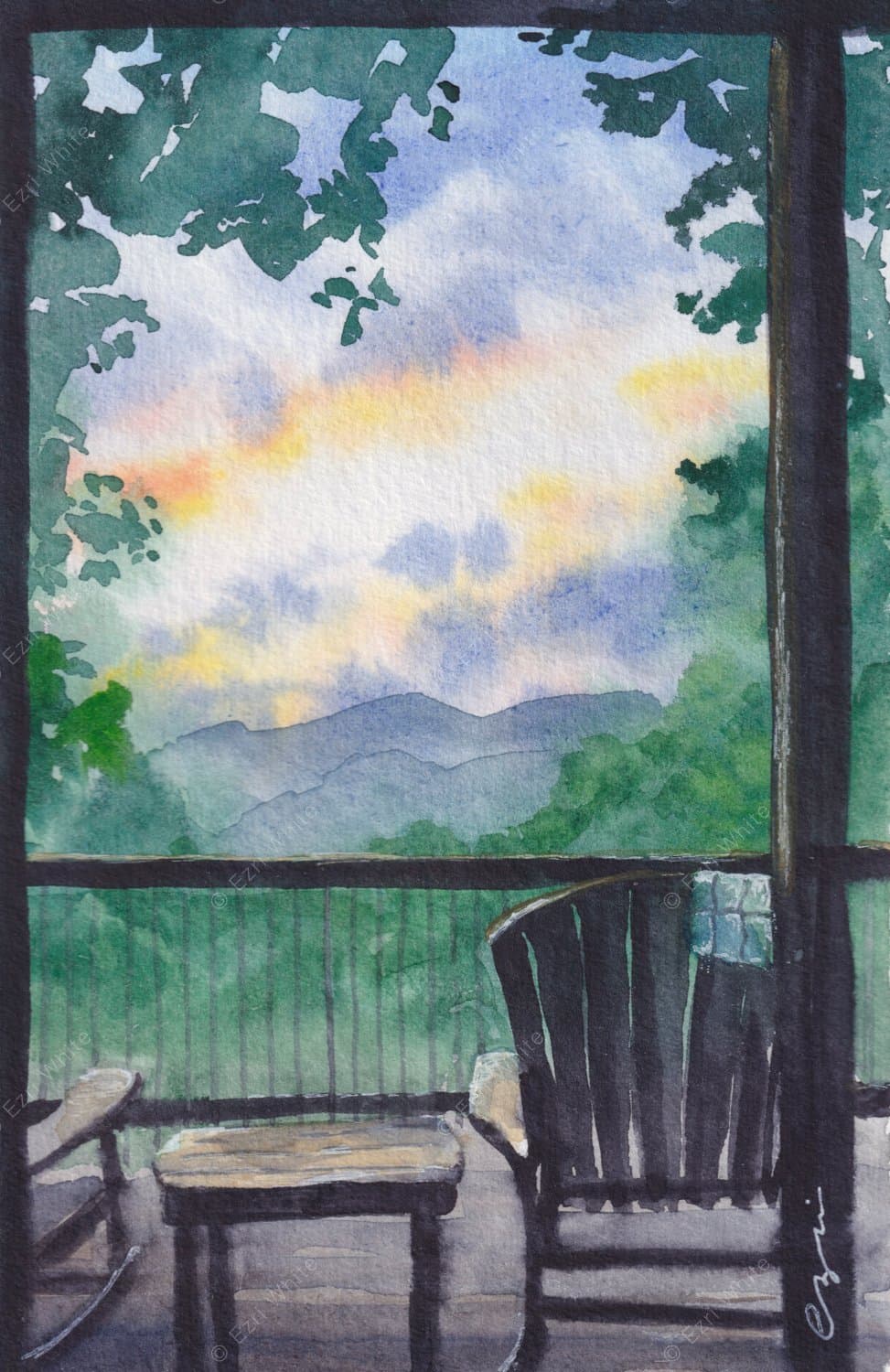 Sunrise In The Smokies - Print
